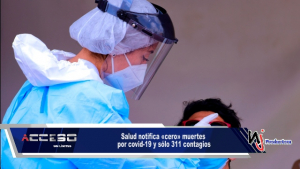 Salud notifica «cero» muertes por covid-19 y sólo 311 contagios