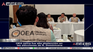 OEA opina fue alta abstención en las elecciones de R. Dominicana