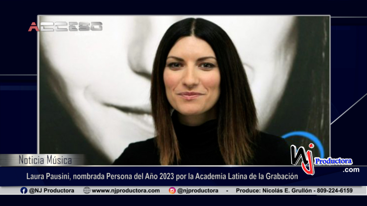 Laura Pausini, nombrada Persona del Año 2023 por la Academia Latina de la Grabación