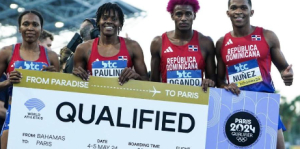 El relevo mixto 4x400 dominicano clasifica a los Juegos Olímpicos de Paris 2024